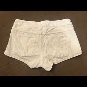 White hollister Jean shorts size 11